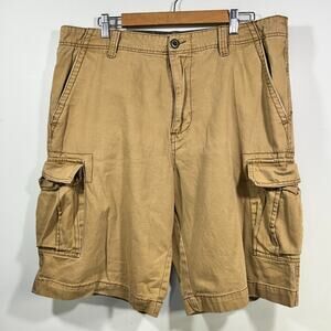 VTG Plugg Shorts Mens 36 Brown Y2K Skater Grunge Baggy Loose Army Military VTG